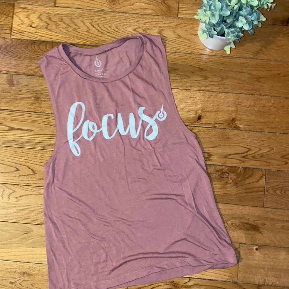 Focus Mauve Yoga Sleeveless Muscle Tank